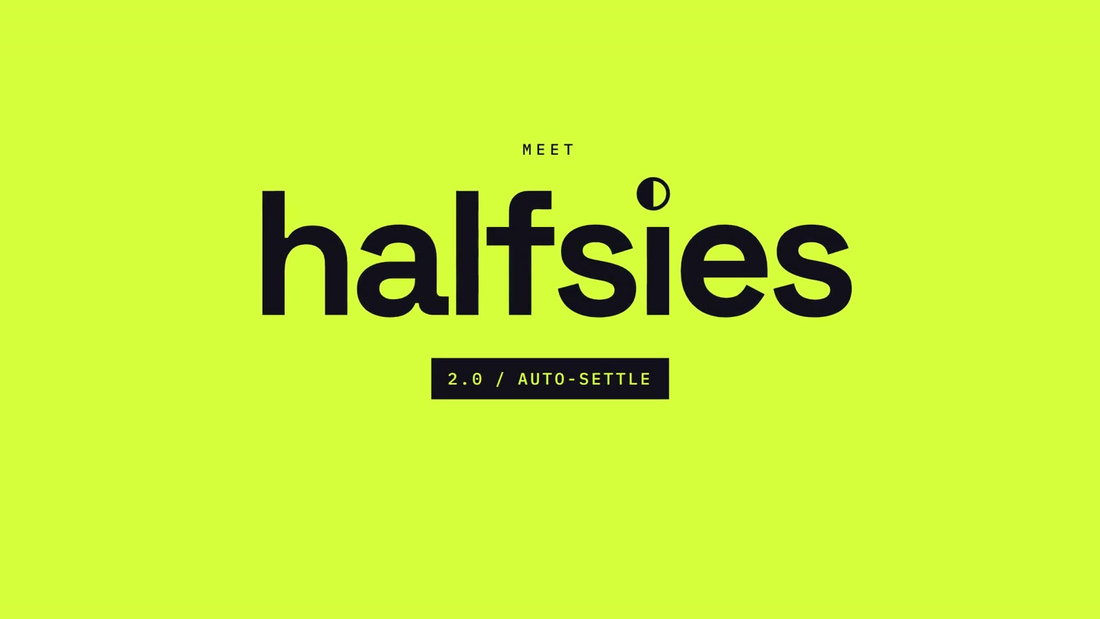 Reveal: the half-circle wordmark