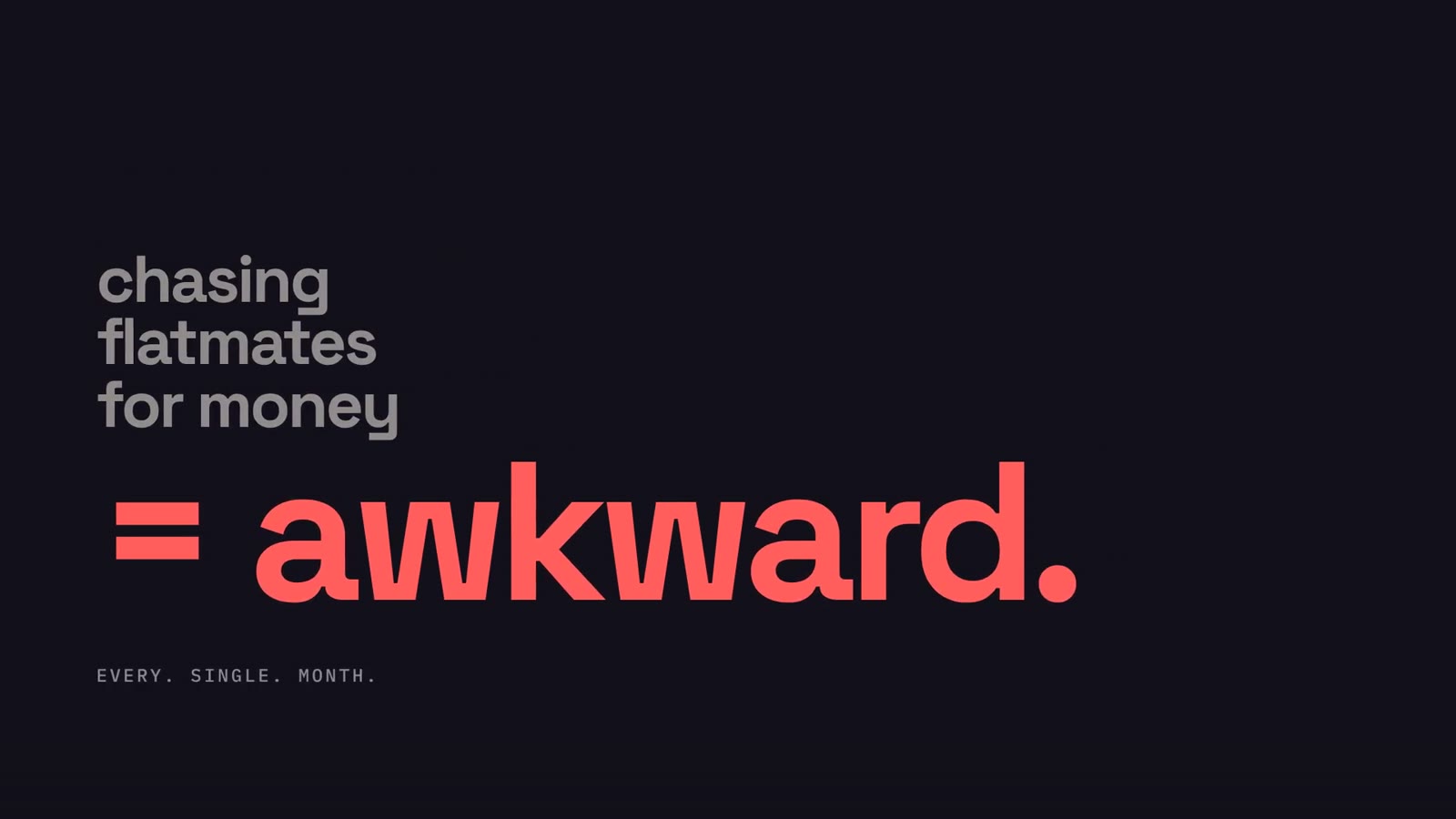 Problem: “= awkward.”