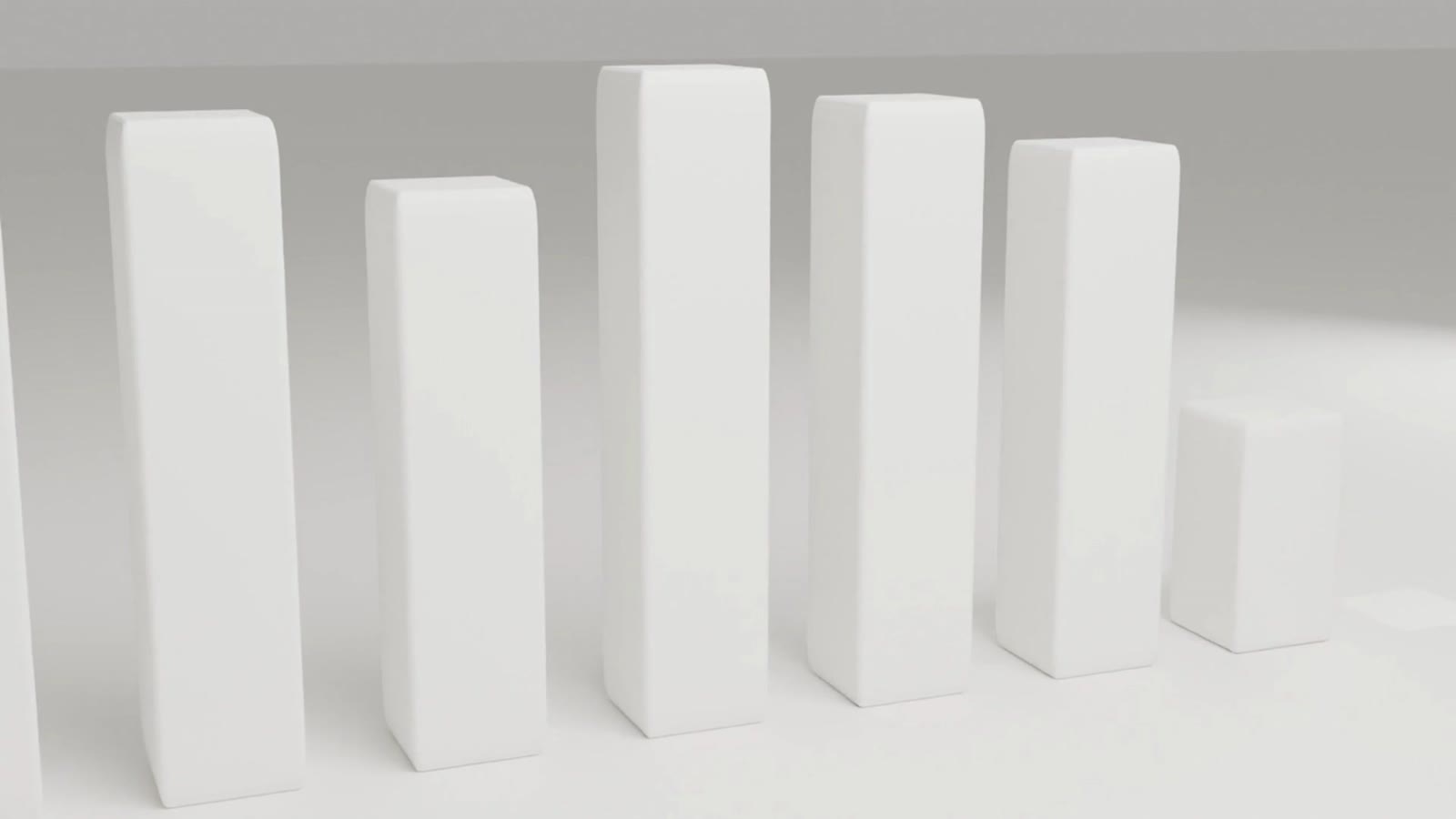 Reveal: path-traced 3D bars, Blender Cycles