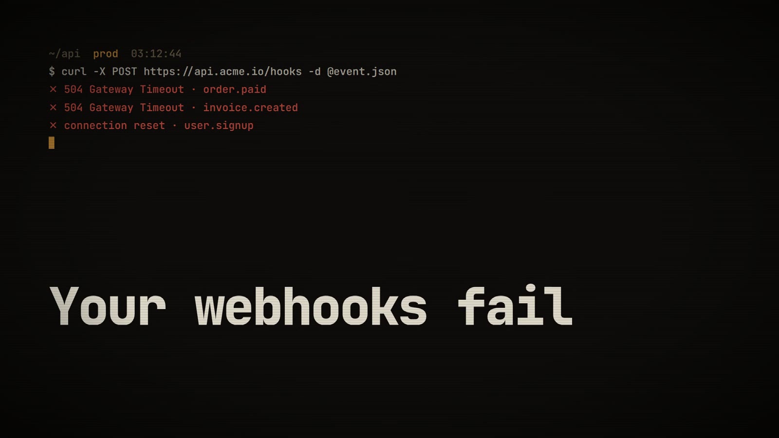 Hook: 504s at 3:12 am